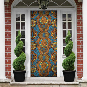 Tribal Earth African Ankara Pattern Door Cover