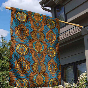 Tribal Earth African Ankara Pattern Garden Flag