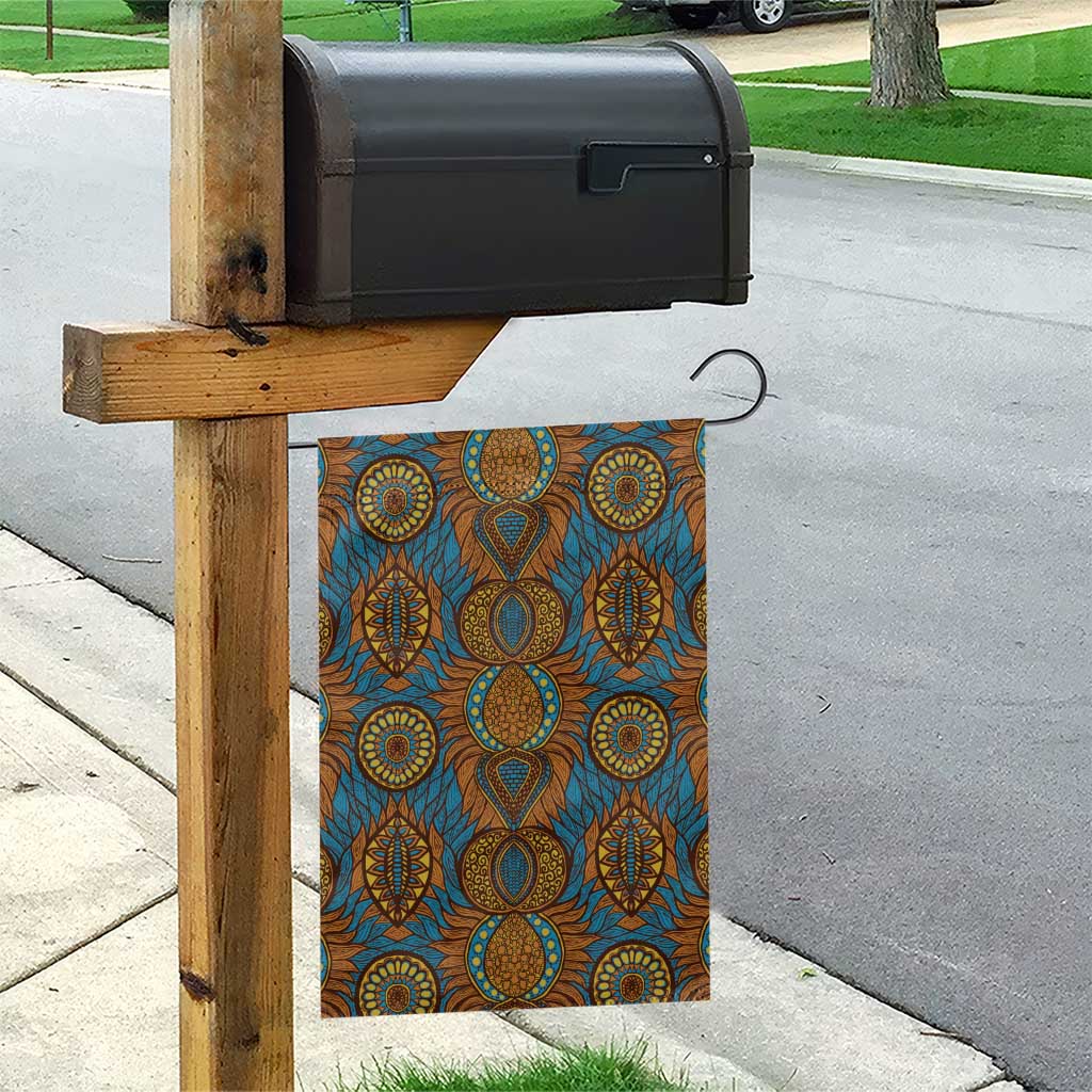 Tribal Earth African Ankara Pattern Garden Flag