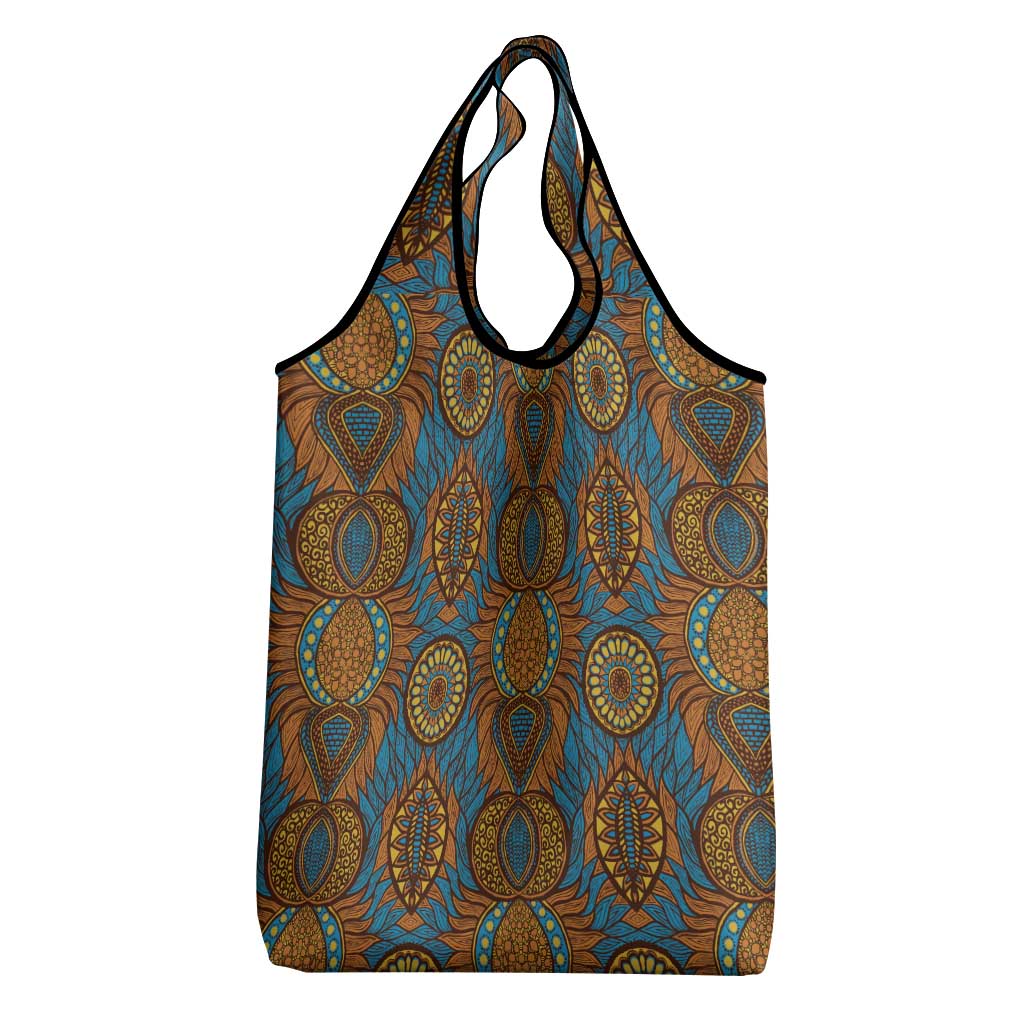 Tribal Earth African Ankara Pattern Grocery Bag