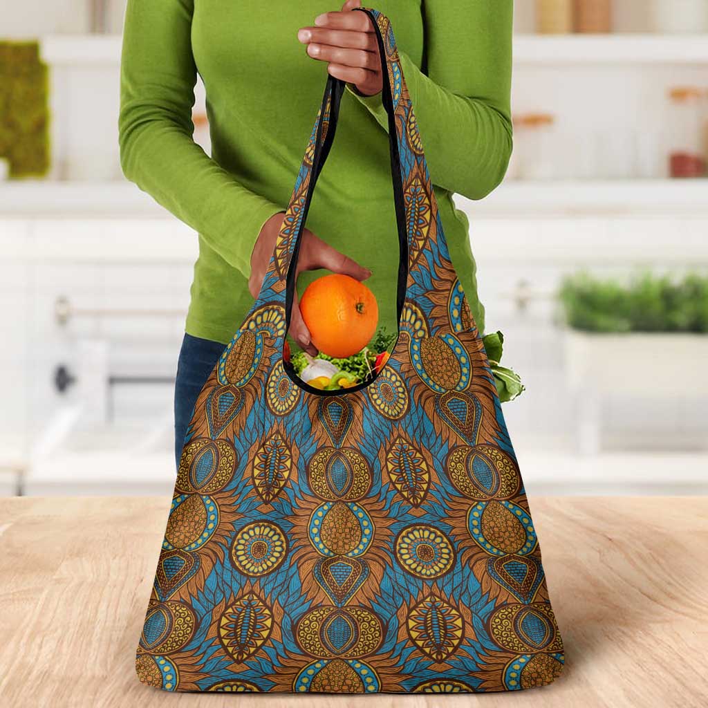 Tribal Earth African Ankara Pattern Grocery Bag