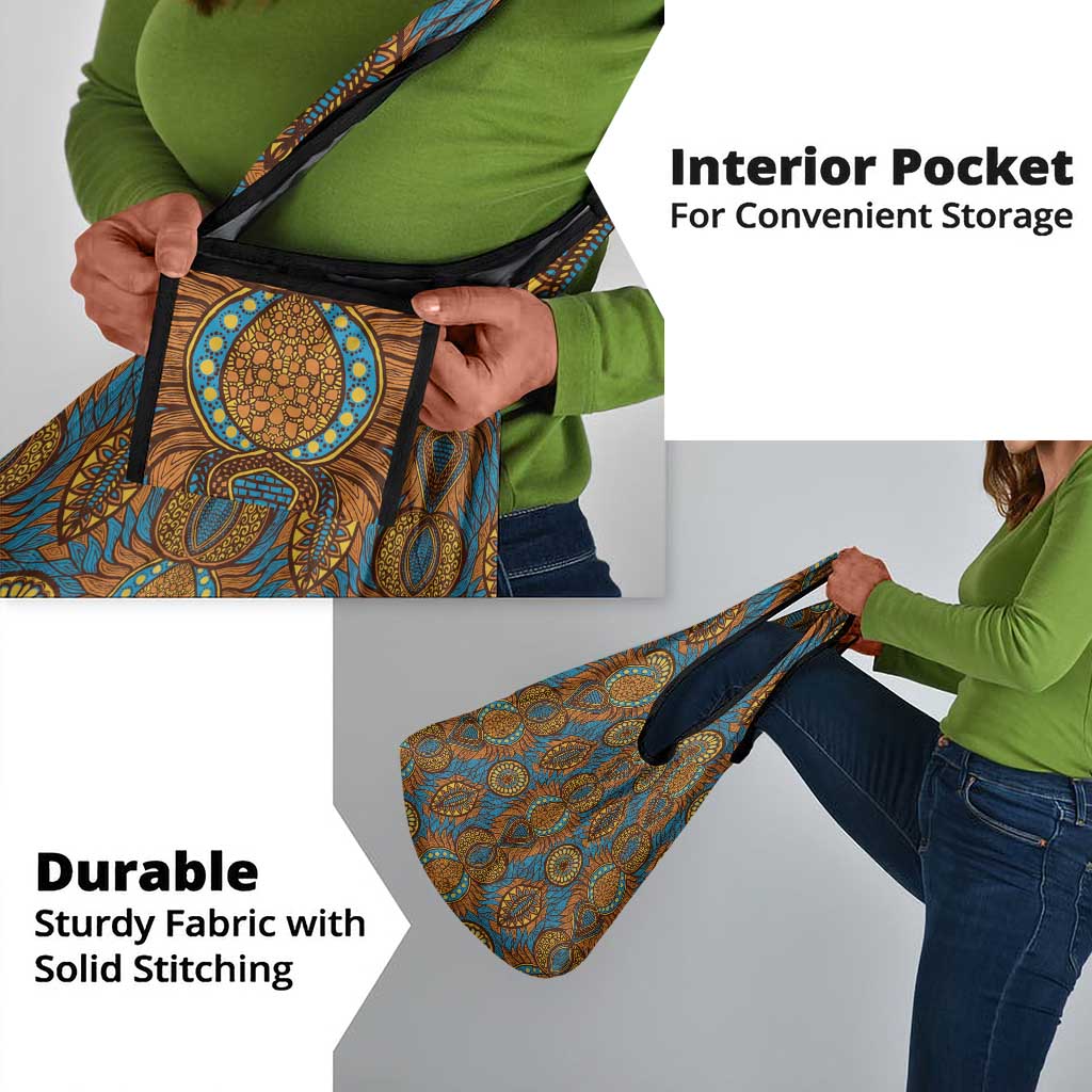 Tribal Earth African Ankara Pattern Grocery Bag