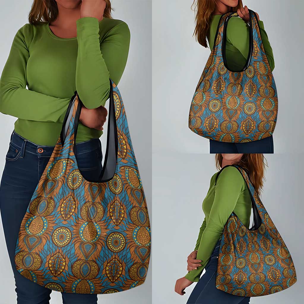 Tribal Earth African Ankara Pattern Grocery Bag