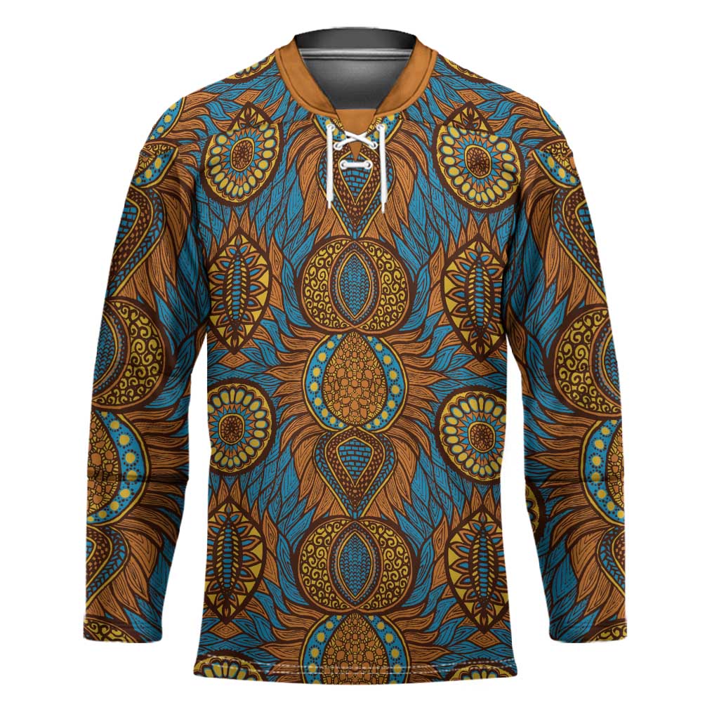 Tribal Earth African Ankara Pattern Hockey Jersey
