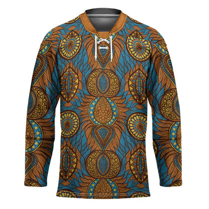 Tribal Earth African Ankara Pattern Hockey Jersey