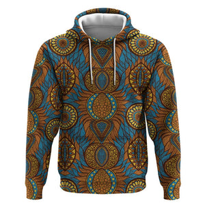 Tribal Earth African Ankara Pattern Hoodie