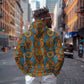 Tribal Earth African Ankara Pattern Hoodie