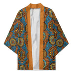 Tribal Earth African Ankara Pattern Kimono