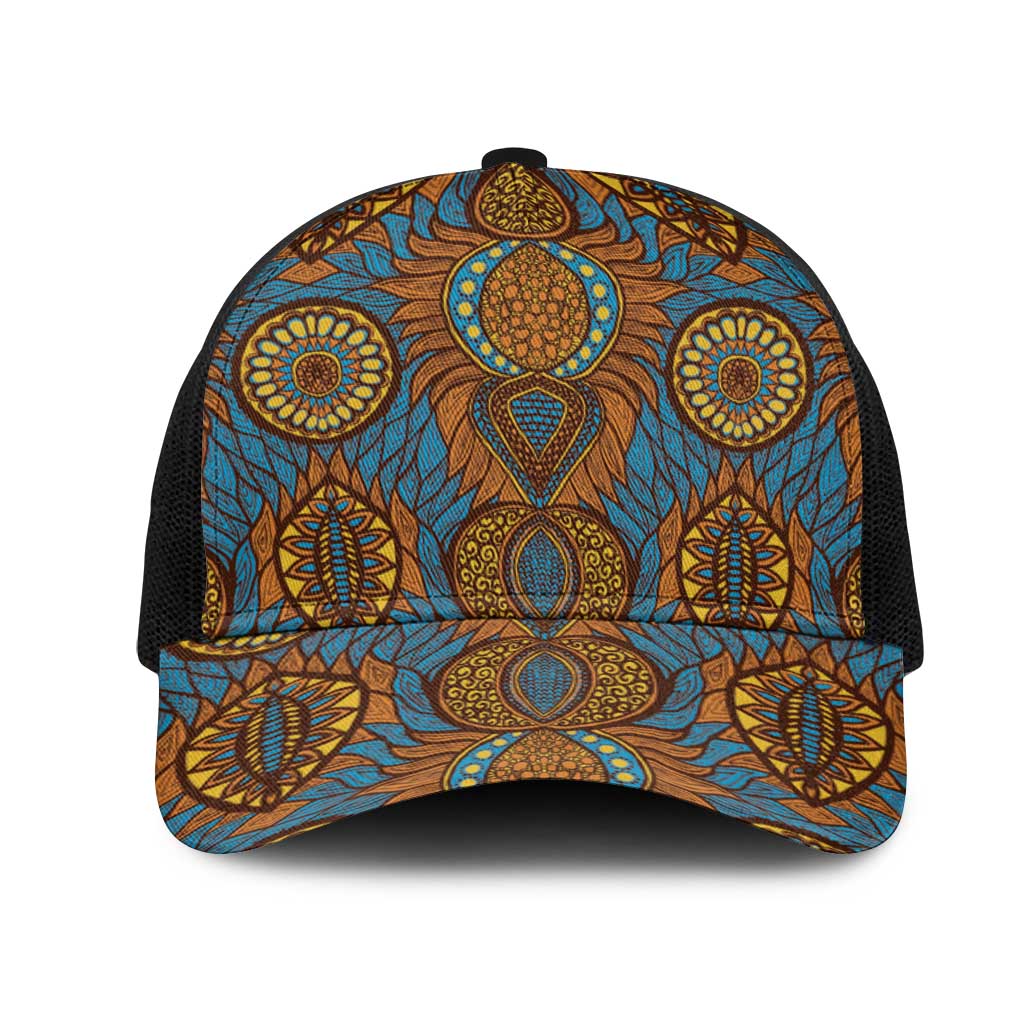Tribal Earth African Ankara Pattern Mesh Trucker Cap