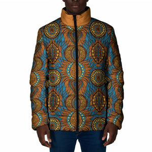 Tribal Earth African Ankara Pattern Padded Jacket