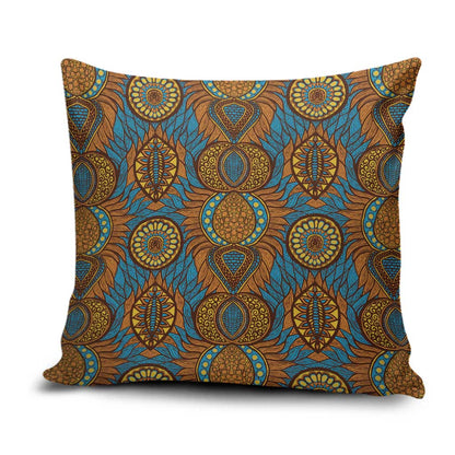 Tribal Earth African Ankara Pattern Pillow Cover