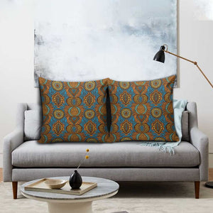 Tribal Earth African Ankara Pattern Pillow Cover