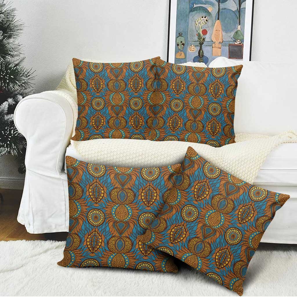 Tribal Earth African Ankara Pattern Pillow Cover