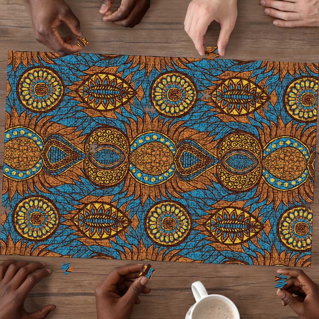 Tribal Earth African Ankara Pattern Puzzle