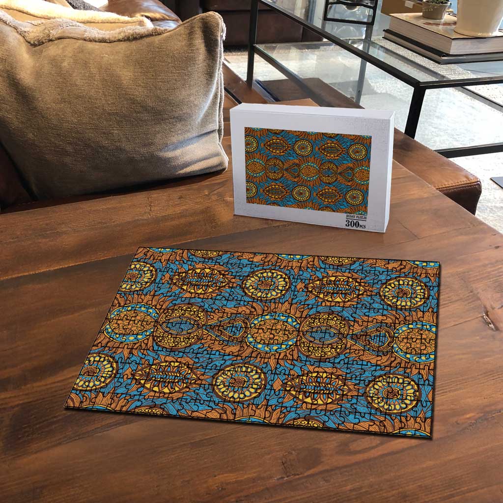 Tribal Earth African Ankara Pattern Puzzle