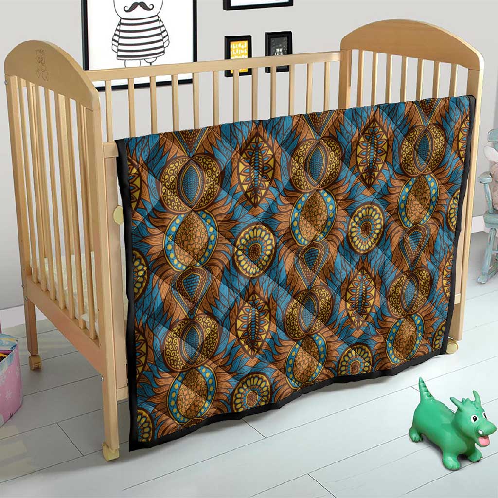 Tribal Earth African Ankara Pattern Quilt