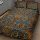 Tribal Earth African Ankara Pattern Quilt Bed Set