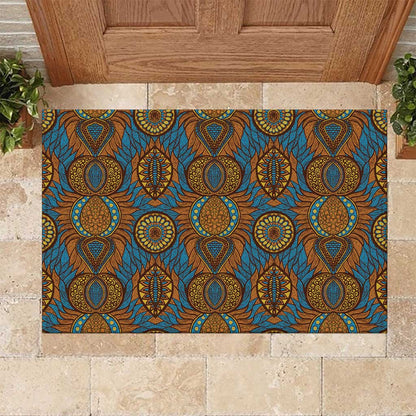 Tribal Earth African Ankara Pattern Rubber Doormat