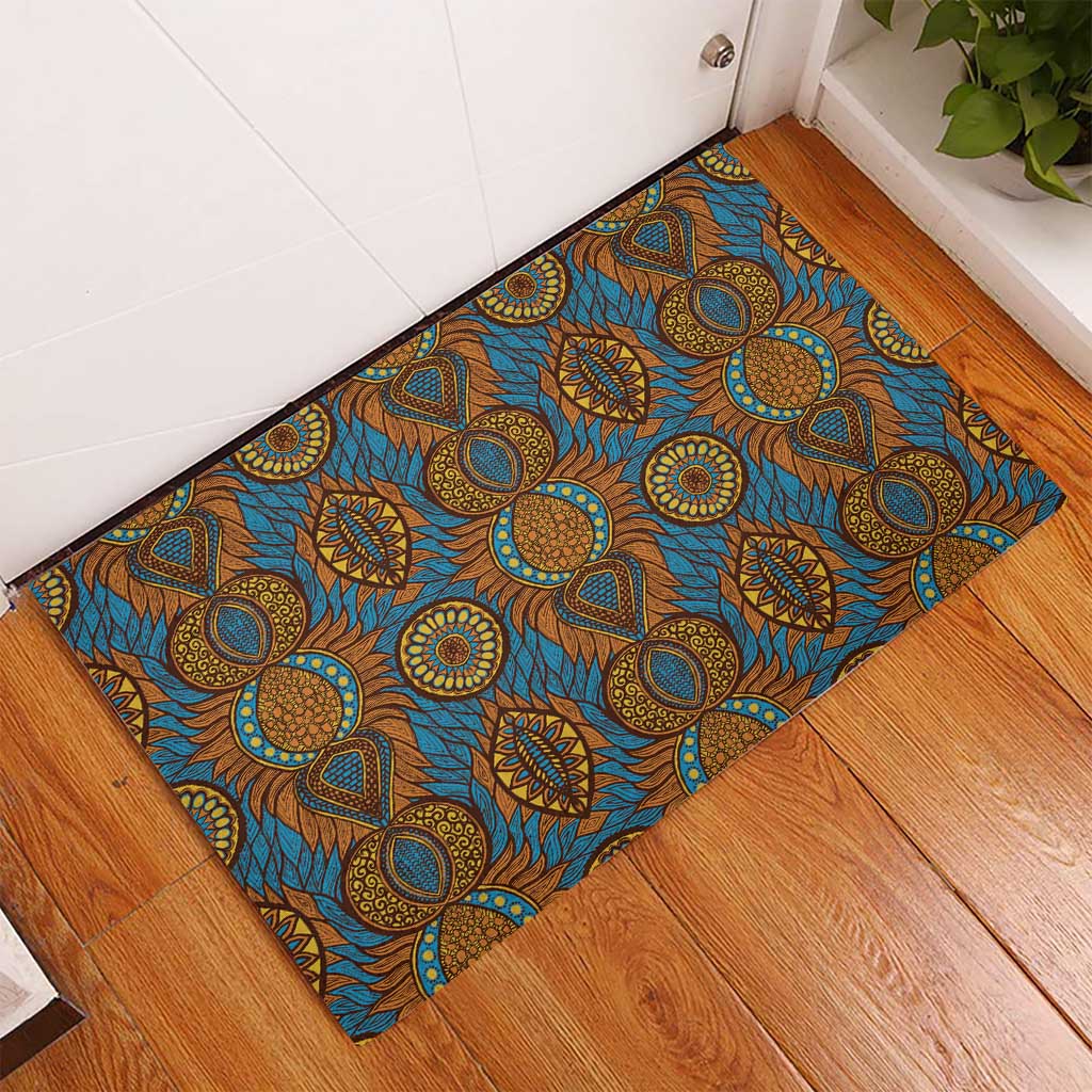 Tribal Earth African Ankara Pattern Rubber Doormat