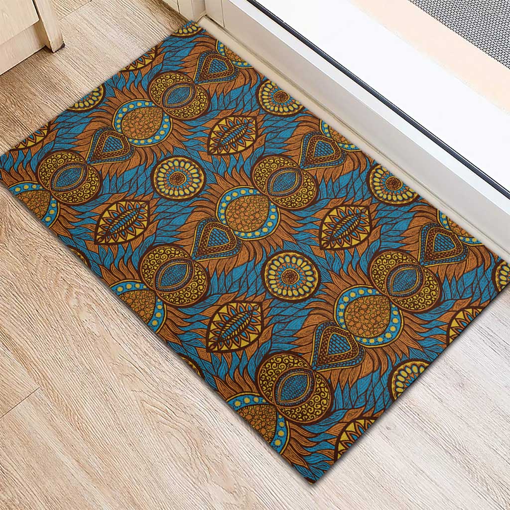 Tribal Earth African Ankara Pattern Rubber Doormat