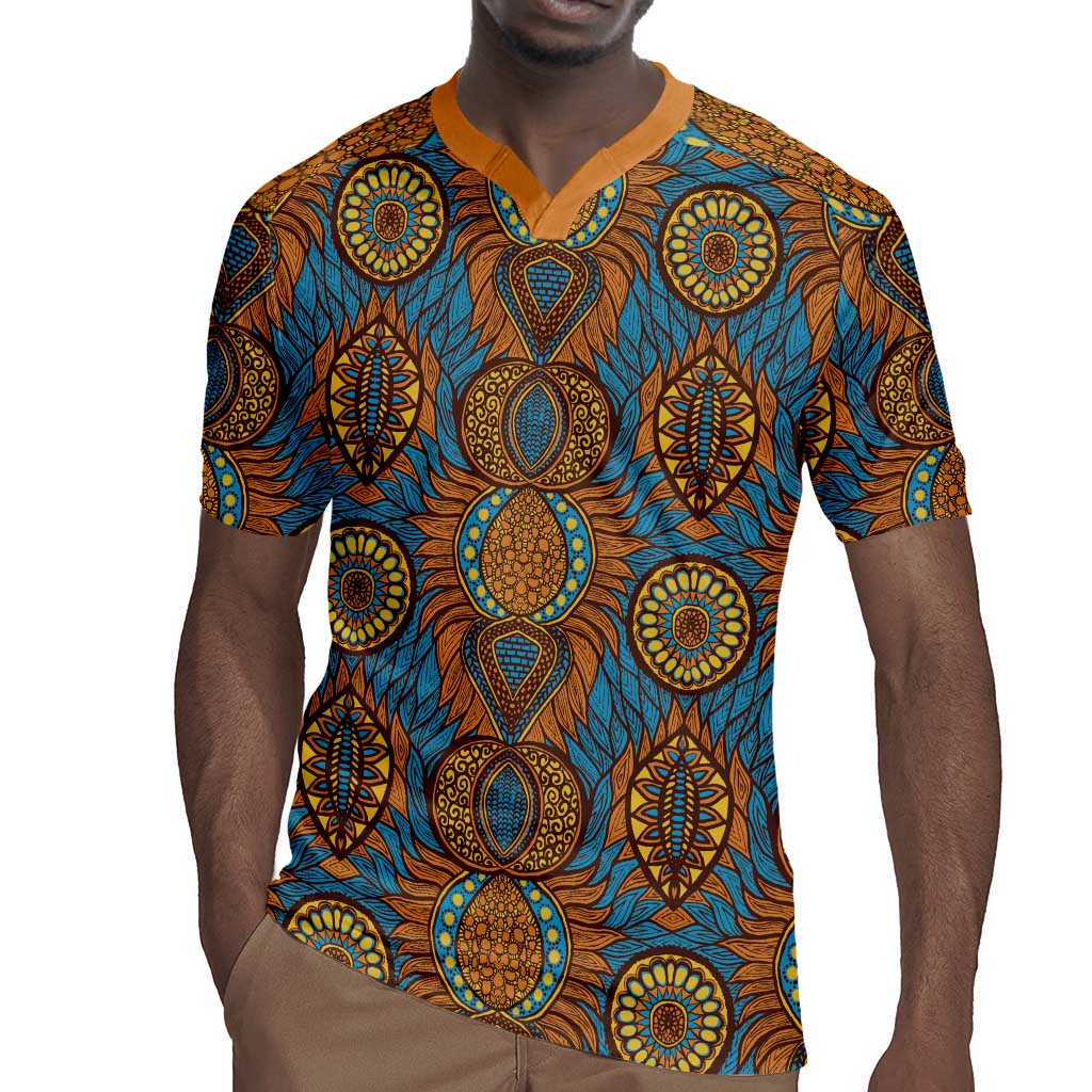 Tribal Earth African Ankara Pattern Rugby Jersey