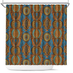 Tribal Earth African Ankara Pattern Shower Curtain