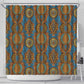 Tribal Earth African Ankara Pattern Shower Curtain