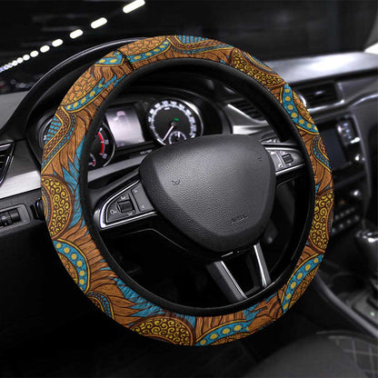 Tribal Earth African Ankara Pattern Steering Wheel Cover