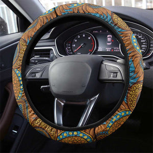 Tribal Earth African Ankara Pattern Steering Wheel Cover