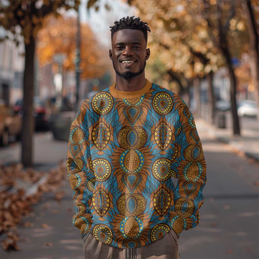Tribal Earth African Ankara Pattern Sweatshirt