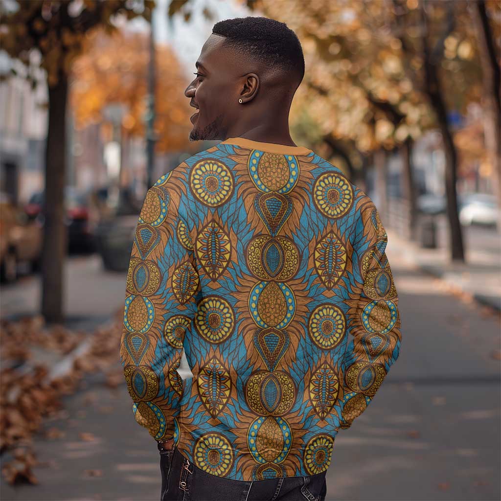 Tribal Earth African Ankara Pattern Sweatshirt