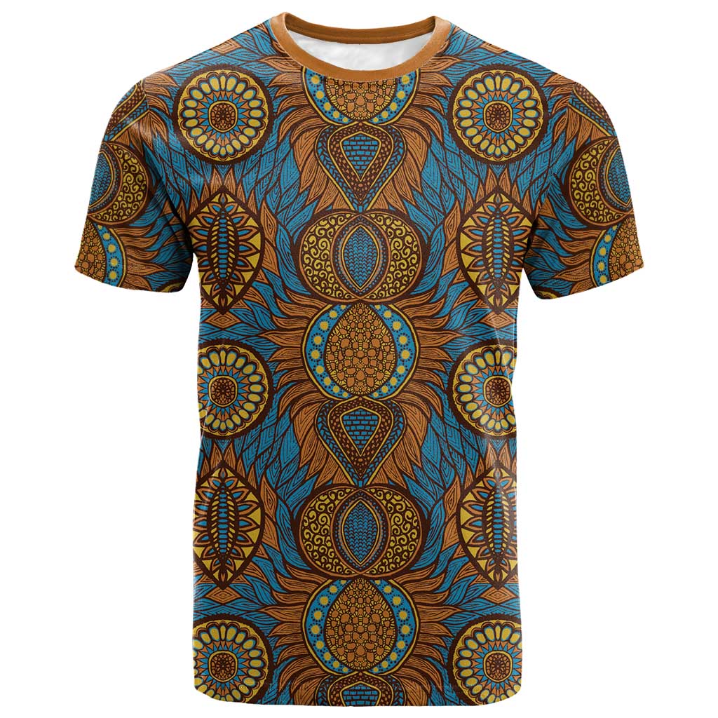 Tribal Earth African Ankara Pattern T shirt