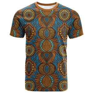 Tribal Earth African Ankara Pattern T shirt