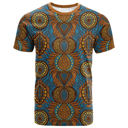 Tribal Earth African Ankara Pattern T shirt