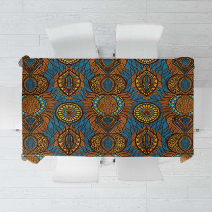 Tribal Earth African Ankara Pattern Tablecloth