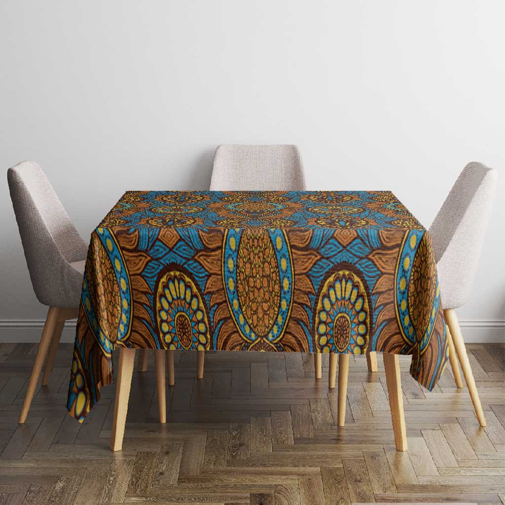 Tribal Earth African Ankara Pattern Tablecloth
