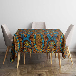 Tribal Earth African Ankara Pattern Tablecloth
