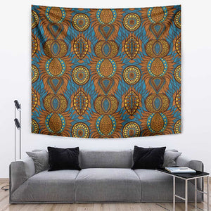 Tribal Earth African Ankara Pattern Tapestry