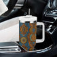 Tribal Earth African Ankara Pattern Tumbler With Handle