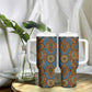 Tribal Earth African Ankara Pattern Tumbler With Handle