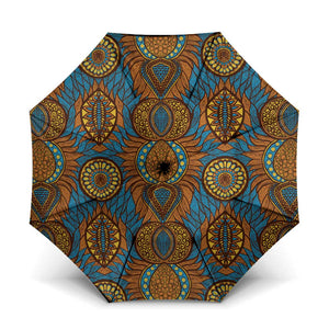 Tribal Earth African Ankara Pattern Umbrella