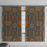 Tribal Earth African Ankara Pattern Window Curtain