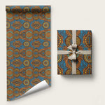 Tribal Earth African Ankara Pattern Wrapping Paper