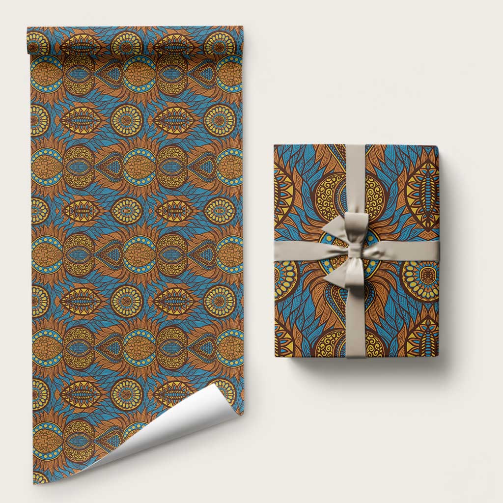 Tribal Earth African Ankara Pattern Wrapping Paper