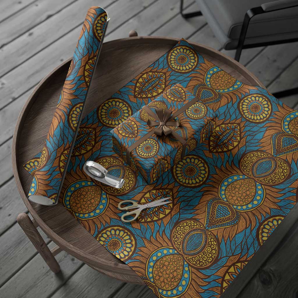 Tribal Earth African Ankara Pattern Wrapping Paper