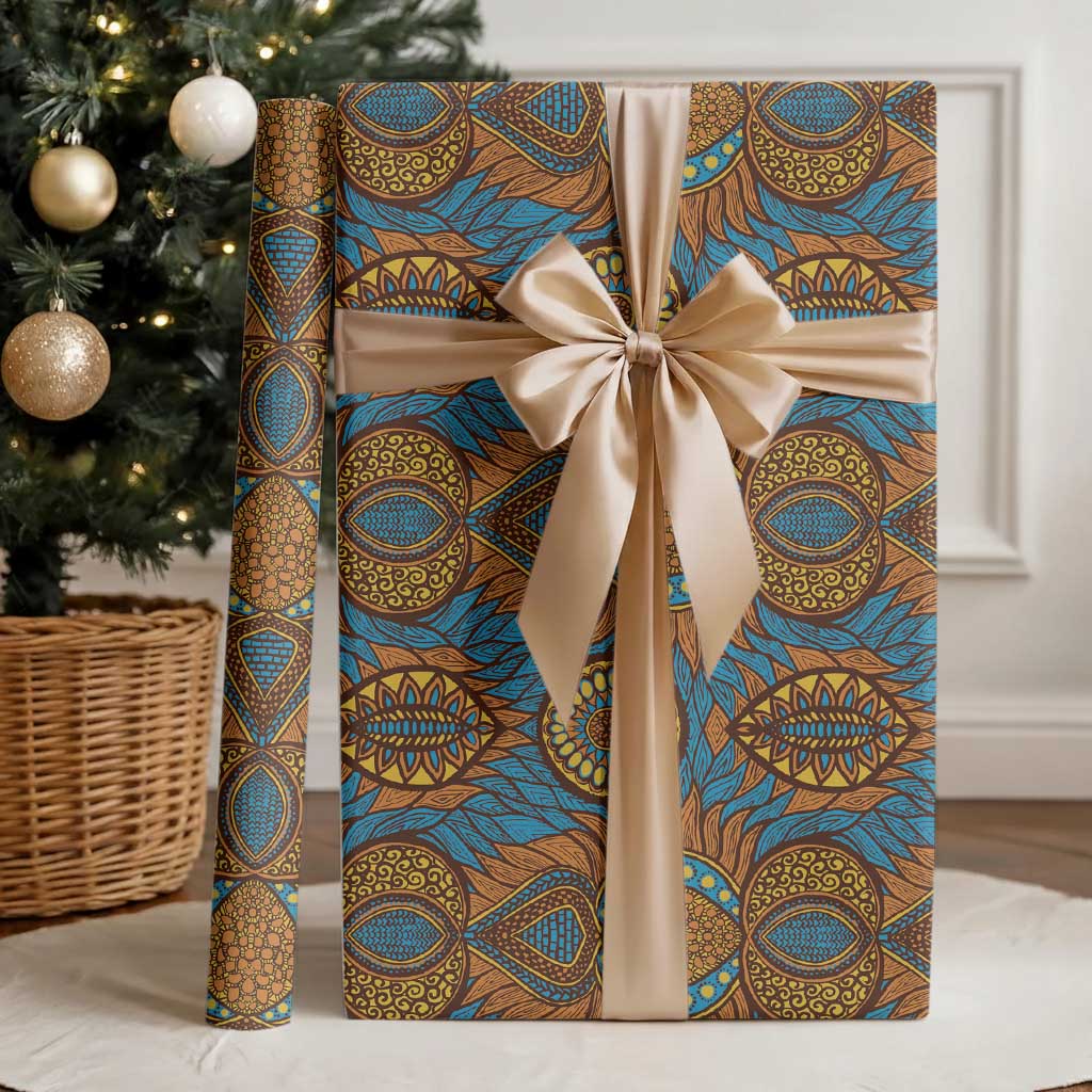 Tribal Earth African Ankara Pattern Wrapping Paper