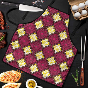 Ruby Gold African Ankara Pattern Apron