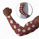 Ruby Gold African Ankara Pattern Arm Sleeves