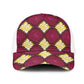 Ruby Gold African Ankara Pattern Baseball Net Cap