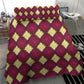 Ruby Gold African Ankara Pattern Bedding Set